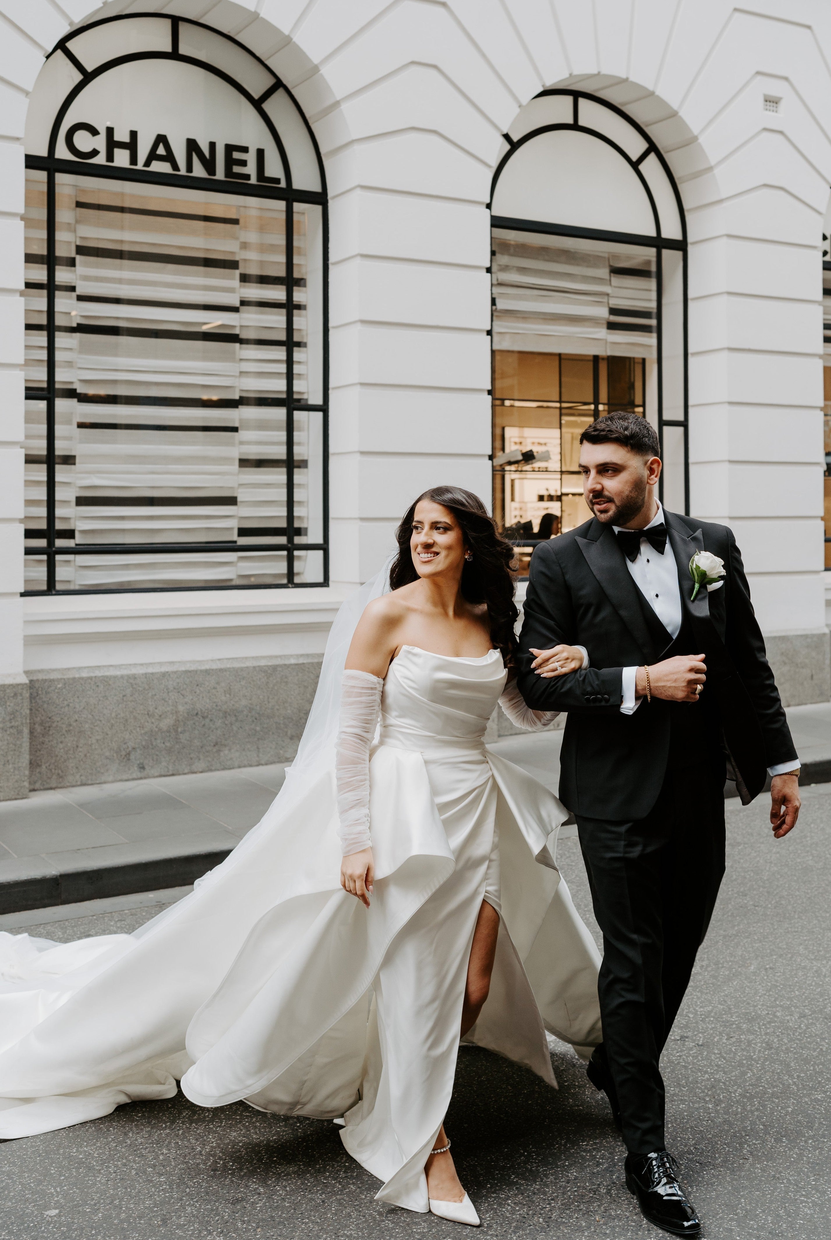 Phil and Bianca in the Ethel Gown
