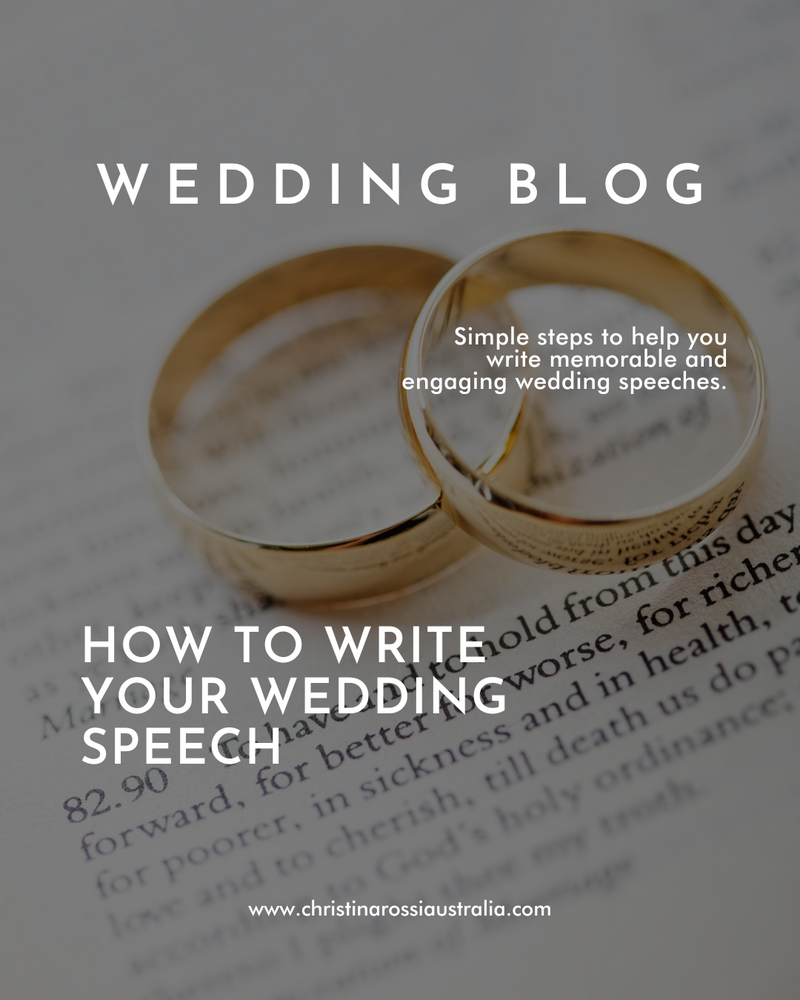 HOW TO WRITE YOUR WEDDING SPEECH