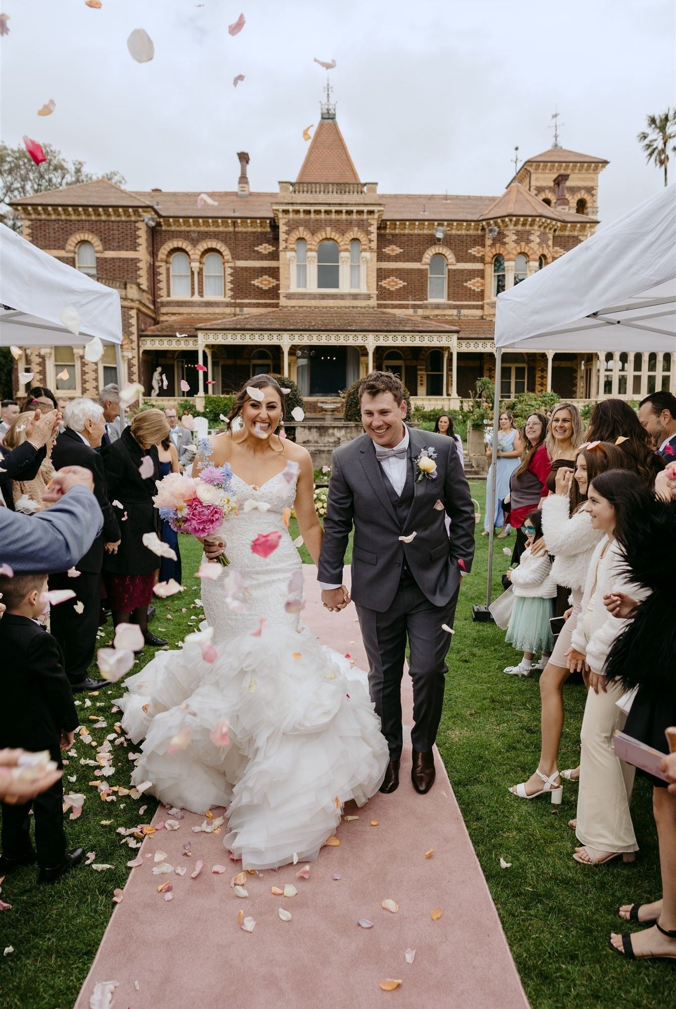 Eydum and Gabriella in the Custom Mix-and-Match Gown