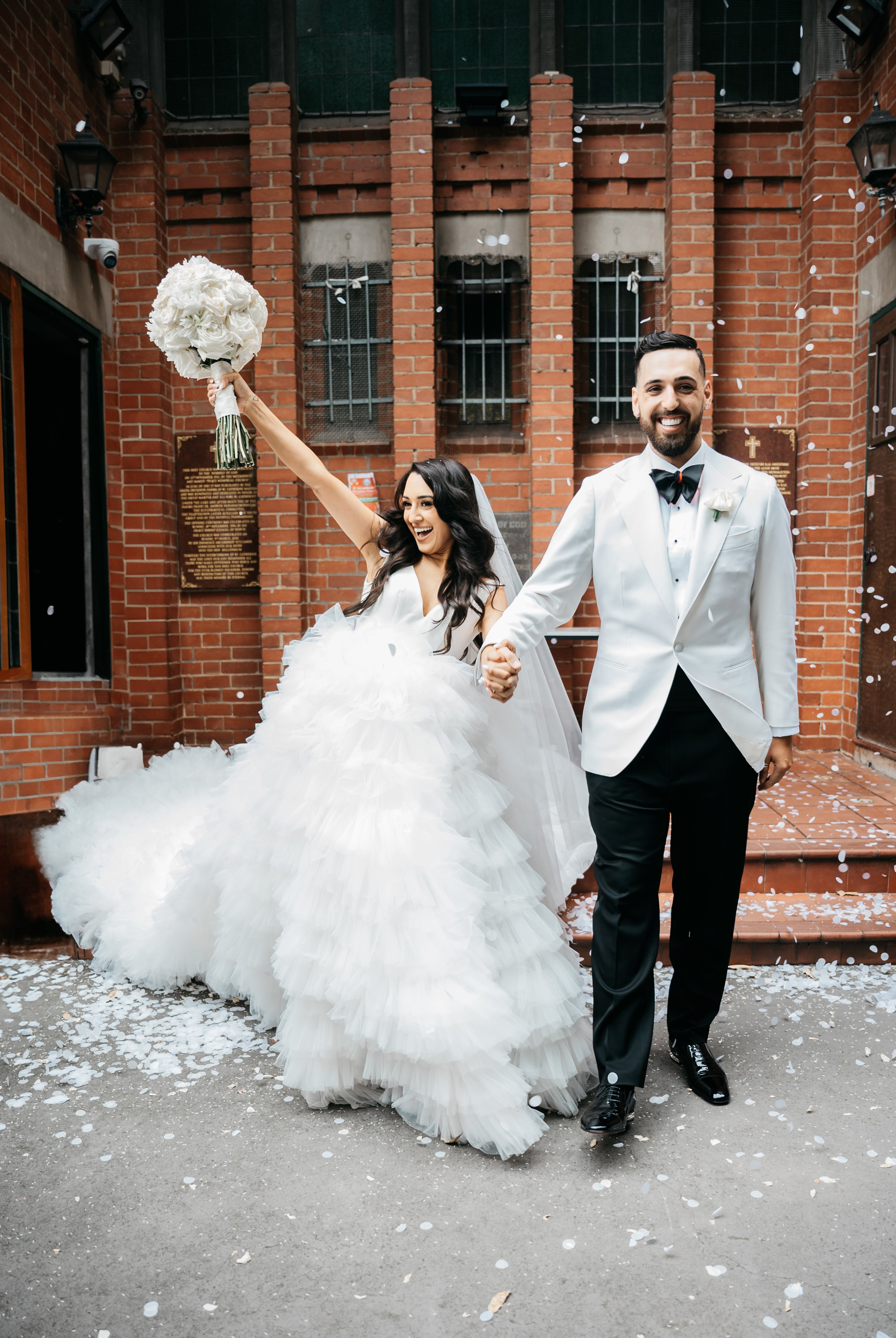 Pete and Toneya in the Custom Gown