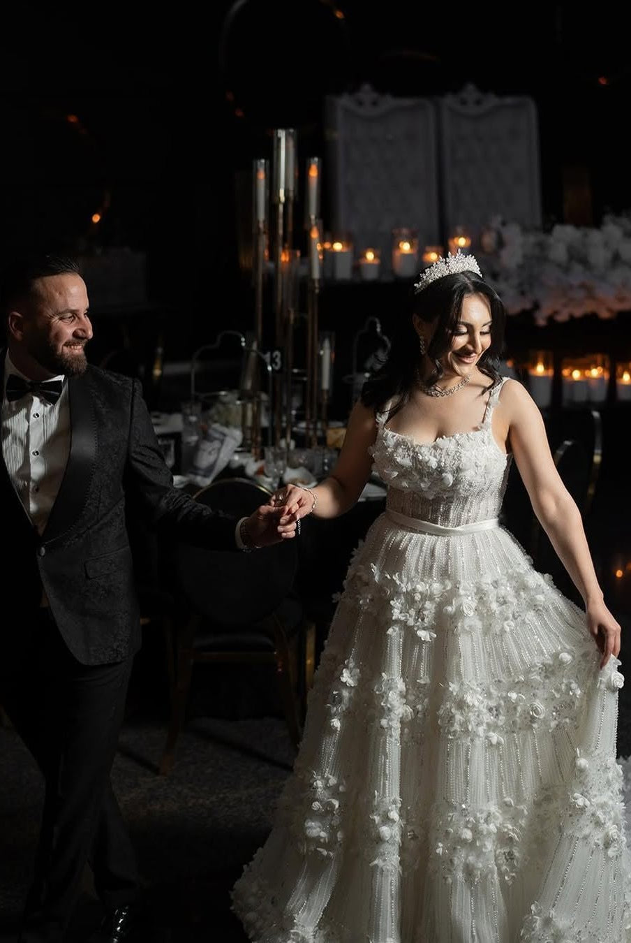 Sahar's Regal Middle Eastern Wedding: A Vision in White