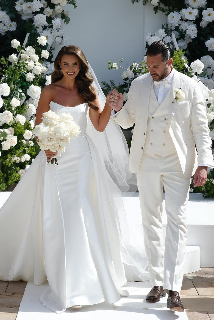 Byron and Cherrie in the Hailey Gown