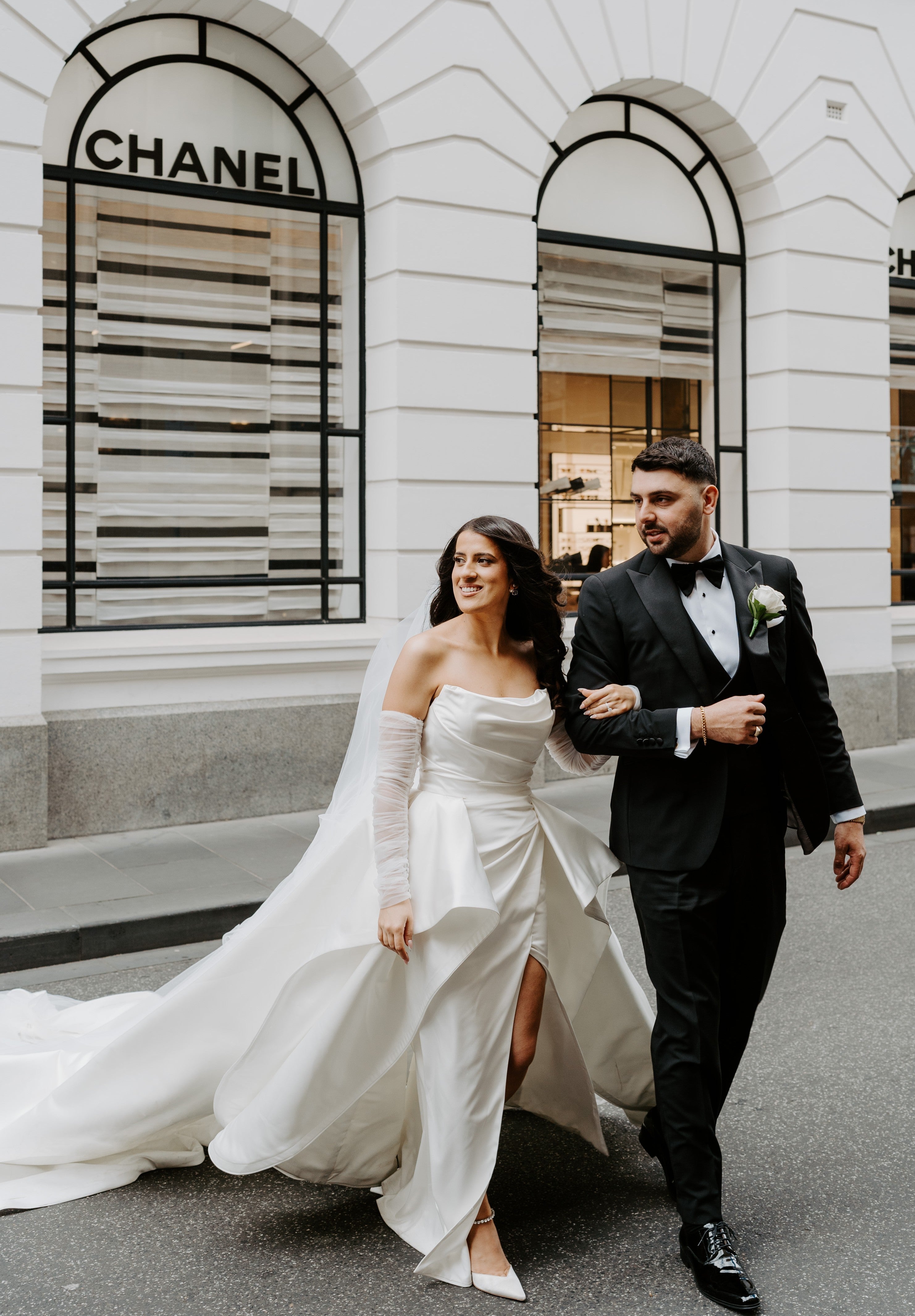 Phil and Bianca in the Ethel Gown
