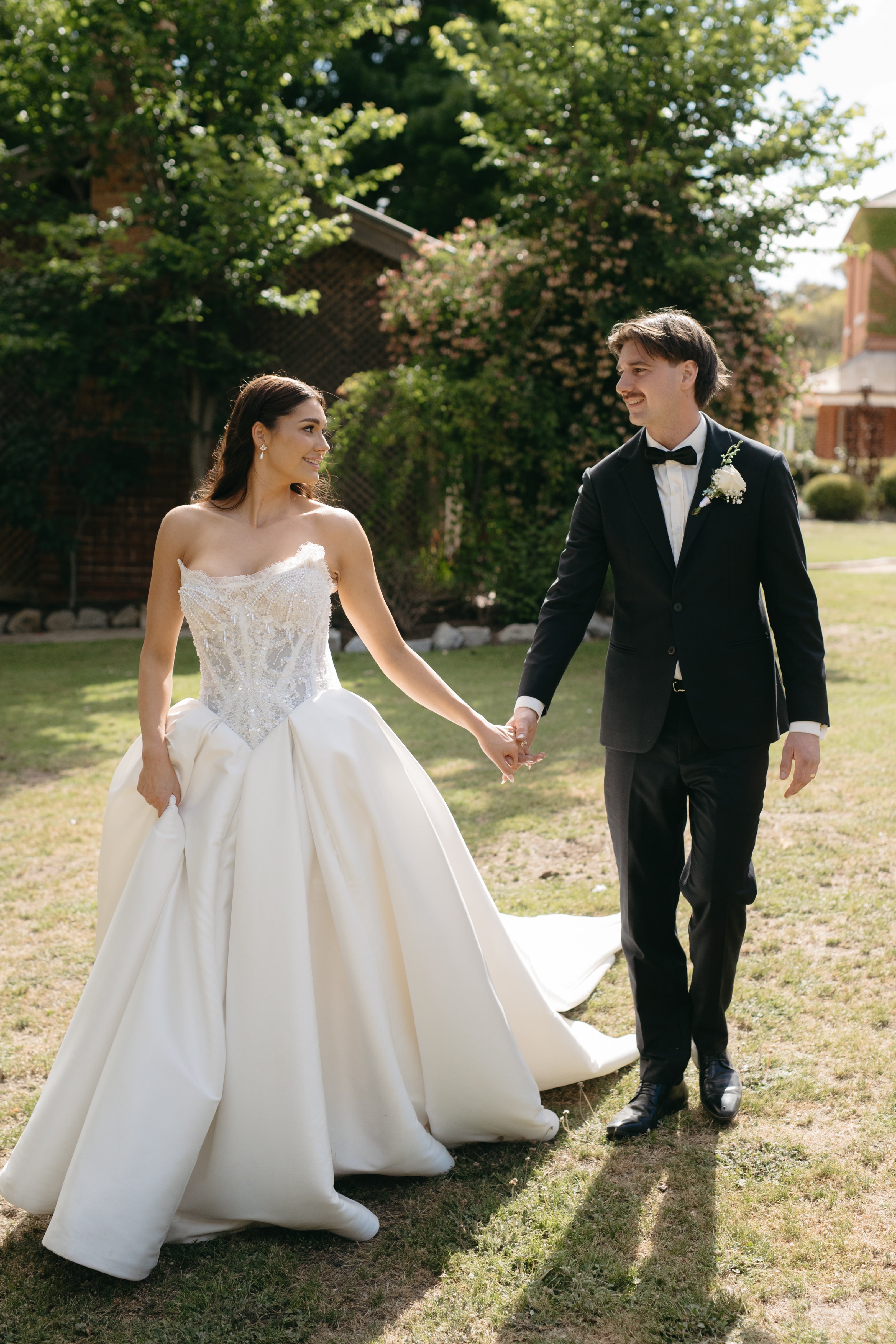 Anthony and Annie in the Custom Michaela Gown