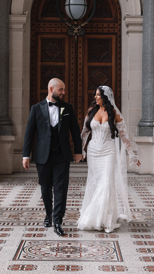 Mak and Jessica in the Custom Gown