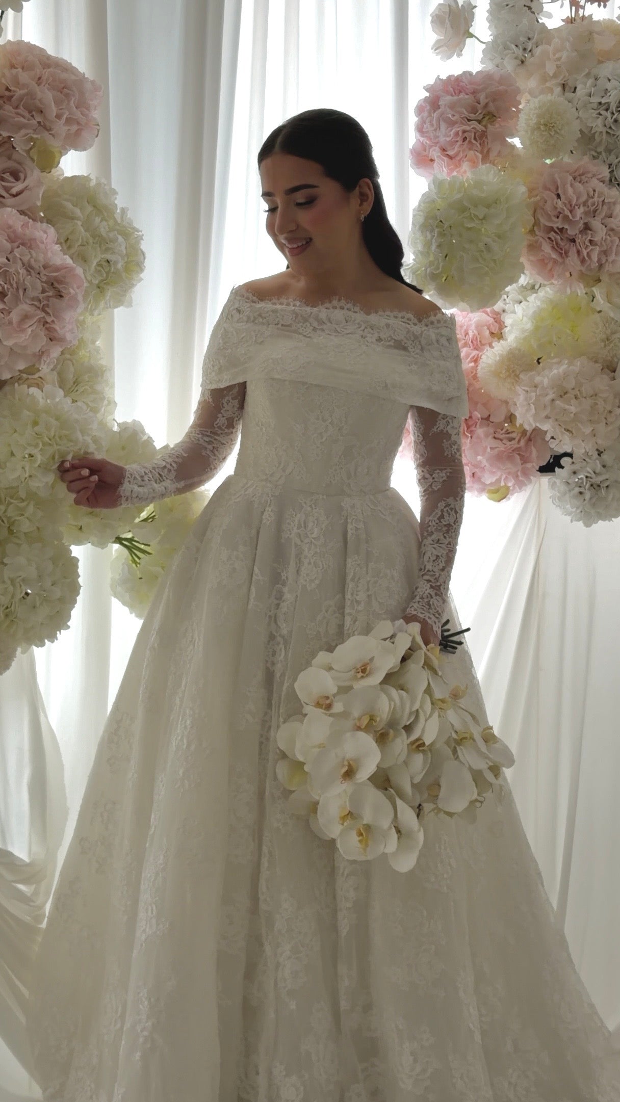 Mitra in the Custom Gown