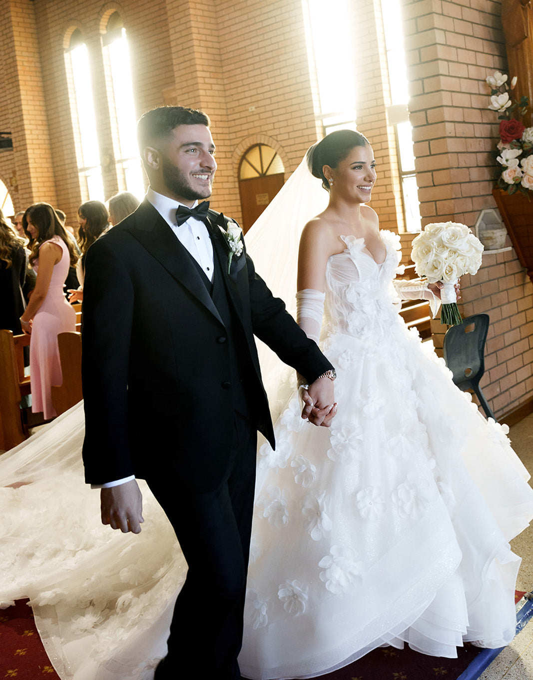 Stephan and Jennifer in the Celine Gown