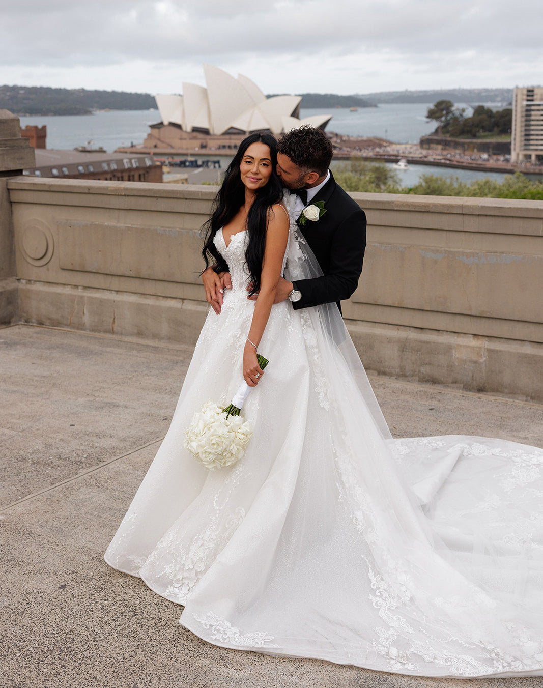 Pedj and Natasha in the Flora Gown