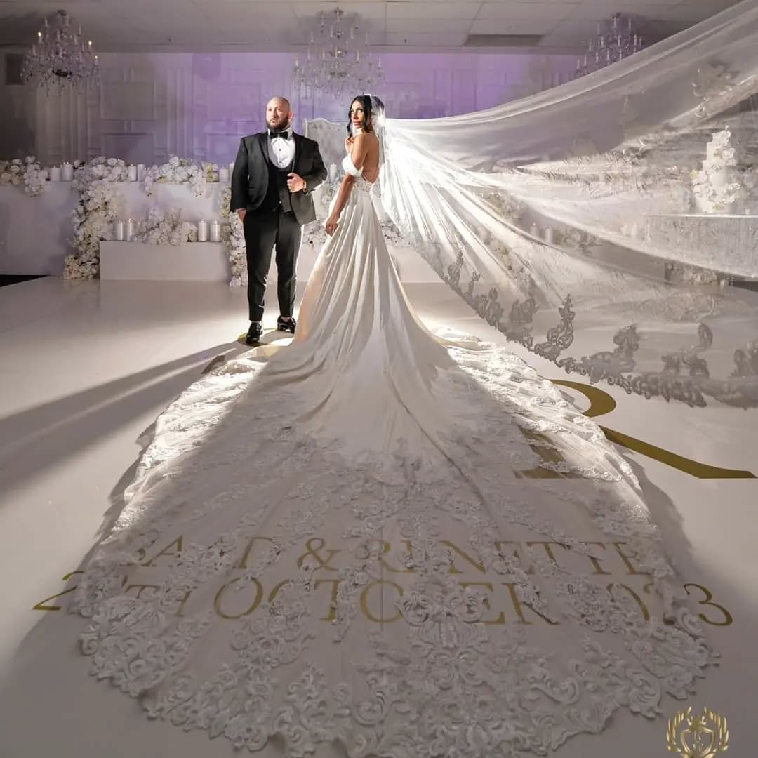 Saad and Renette in Custom Couture Gown: A Symphony of Modern Romance