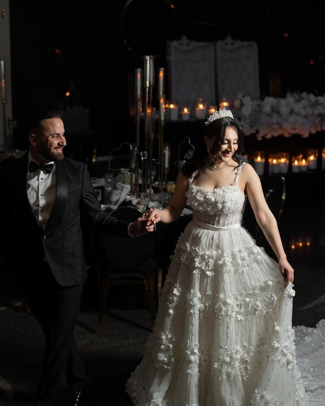 Sahar's Regal Middle Eastern Wedding: A Vision in White